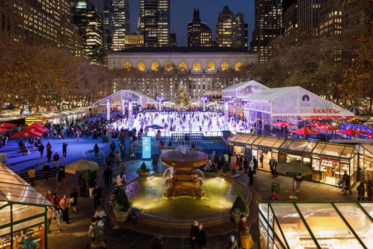 Bryant park christmas village