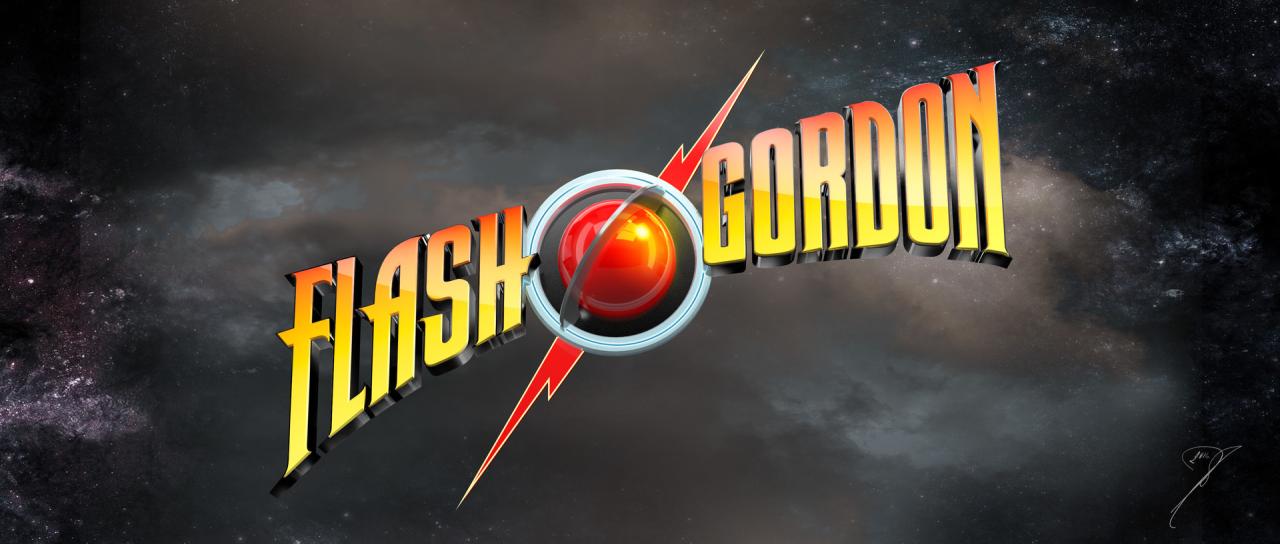 Flash gordon logo background free